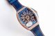 Swiss Replica Franck Muller V45 Yachting 8215 Blue Dial Rose Gold Diamond Watch  (2)_th.jpg